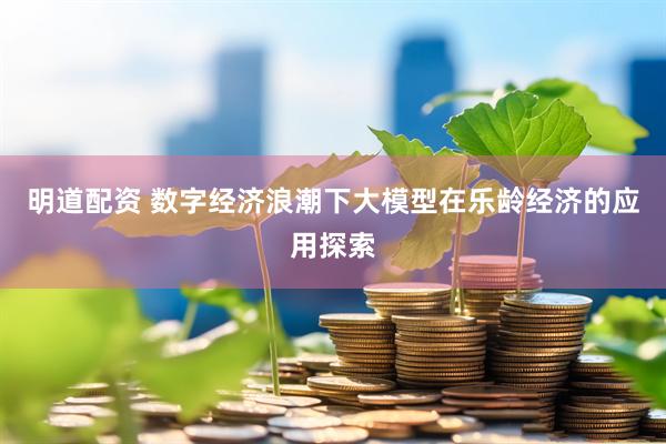 明道配资 数字经济浪潮下大模型在乐龄经济的应用探索