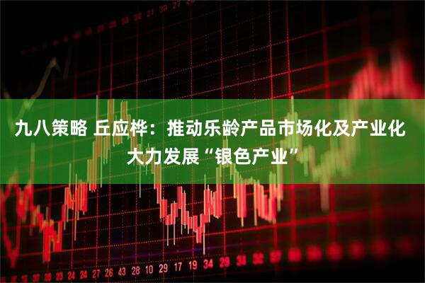 九八策略 丘应桦：推动乐龄产品市场化及产业化 大力发展“银色产业”