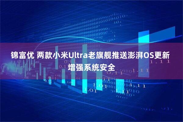 锦富优 两款小米Ultra老旗舰推送澎湃OS更新 增强系统安全
