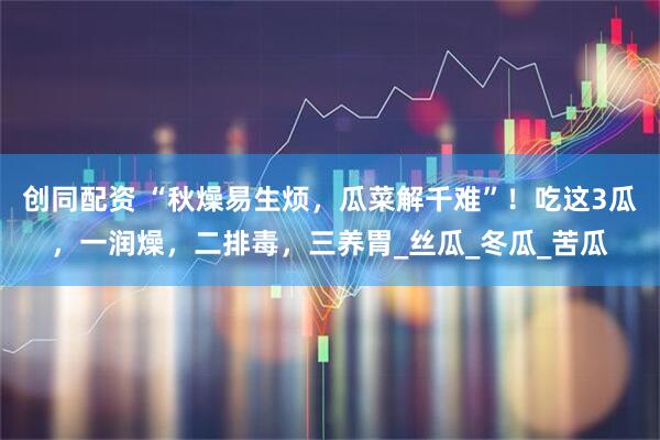 创同配资 “秋燥易生烦，瓜菜解千难”！吃这3瓜，一润燥，二排毒，三养胃_丝瓜_冬瓜_苦瓜