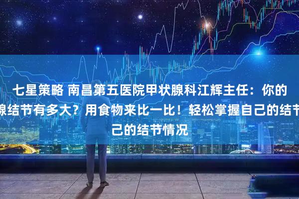 七星策略 南昌第五医院甲状腺科江辉主任：你的甲状腺结节有多大？用食物来比一比！轻松掌握自己的结节情况