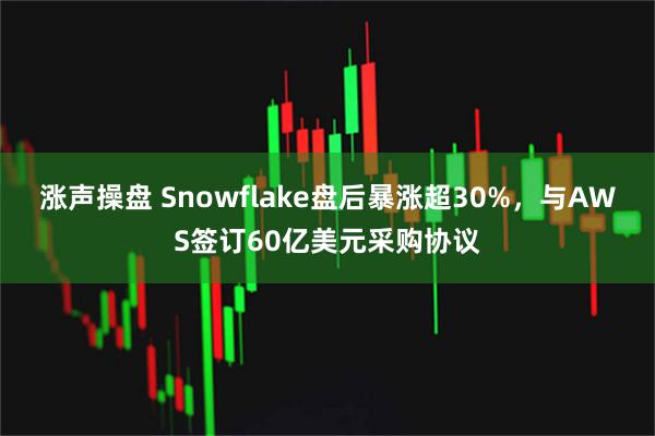 涨声操盘 Snowflake盘后暴涨超30%，与AWS签订60亿美元采购协议